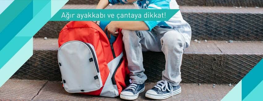 DİKKAT! Çantalar ağır olmamalı