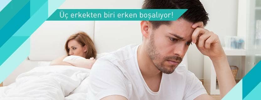 Üç erkekten biri erken boşalıyor!