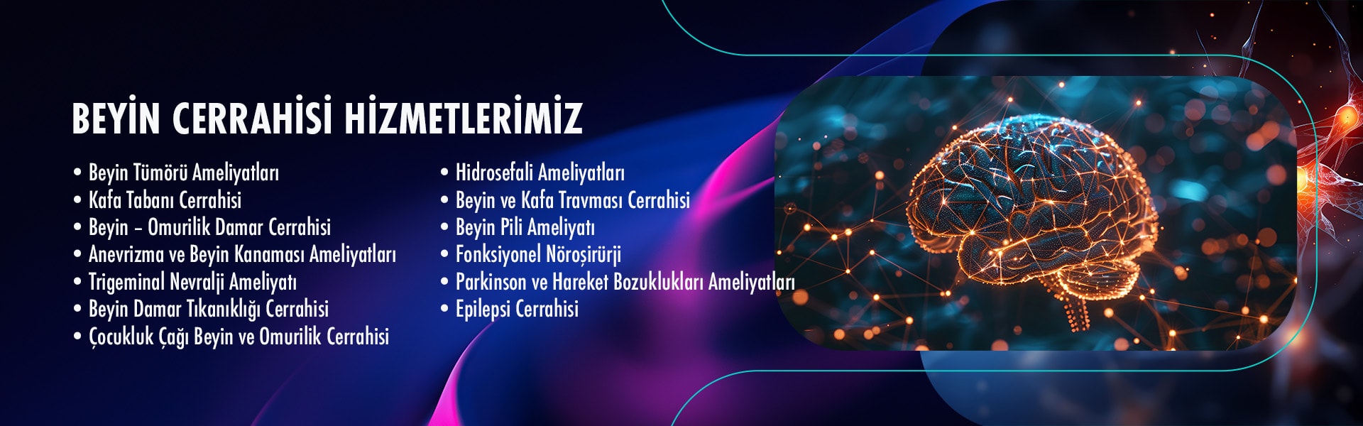 Beyin cerrahisi hizmetleri