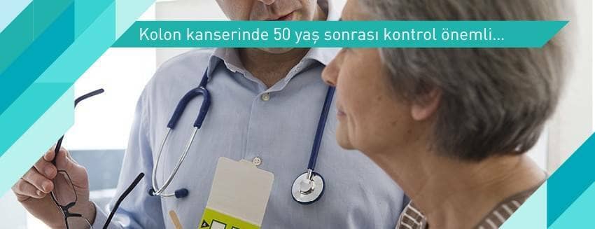Kolon kanserinde 50 yaş sonrası kontrol önemli