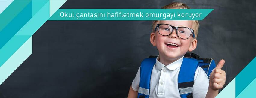 Okul çantasını hafifletmek omurgayı koruyor